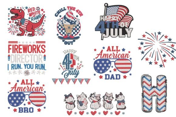 4th July Patriotic Embroidery Bundle Set Review