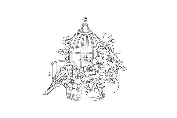 Bird and Floral Embroidery Design – Mach Review