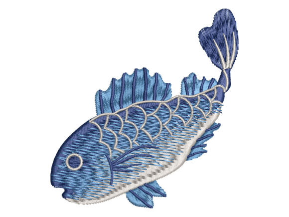 Blue Tropical Fish Embroidery Review