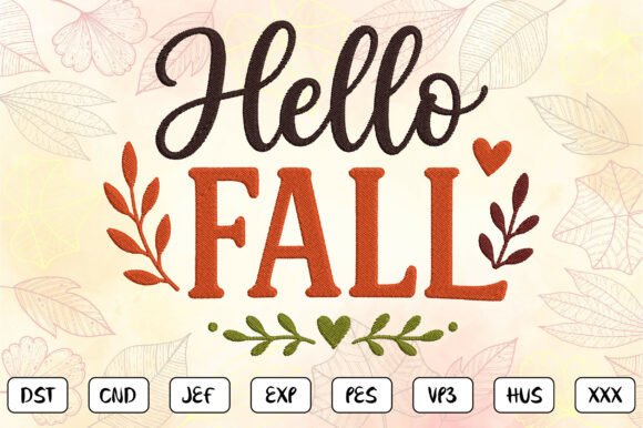 Hello Fall Embroidery Design Review for Craft Fairs