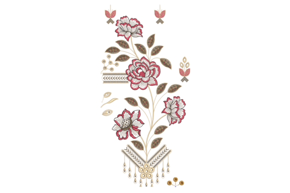 Indian Floral Embroidery Design Review