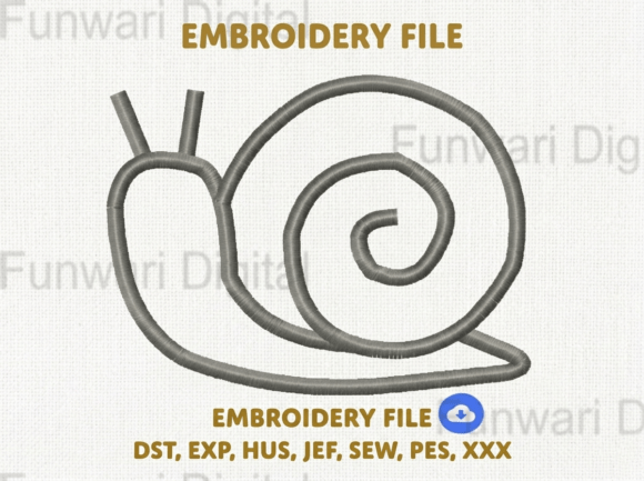 Minimalist Snail Line Art Embroidery Review