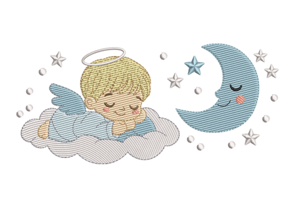 Sleeping Angel Moon Embroidery Review