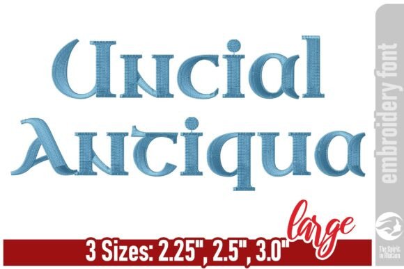 Uncial Antiqua Embroidery Font - Large Review